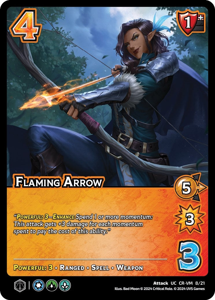 Image for Flaming Arrow (Challenger Series: Vox Machina and Mighty Nein) (CR-VM 8/21) - UniVersus