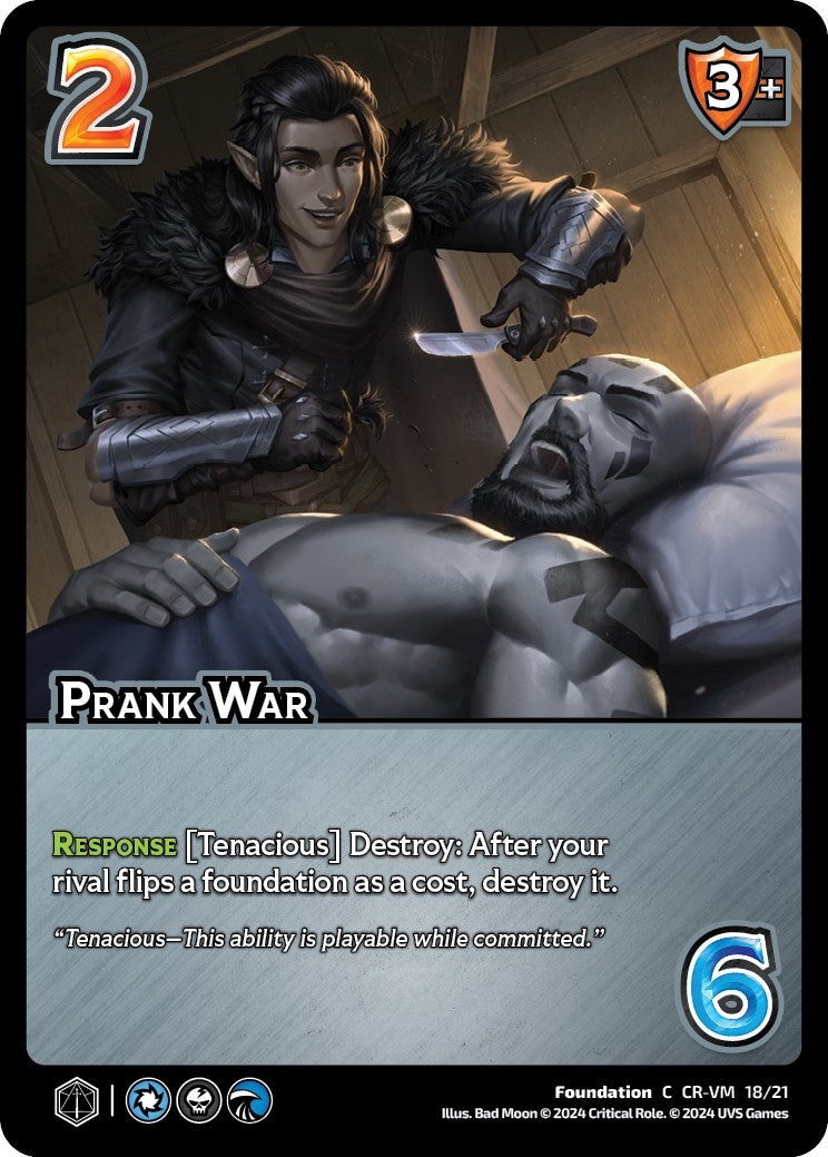Image for Prank War (Challenger Series: Vox Machina and Mighty Nein) (CR-VM 18/21) - UniVersus
