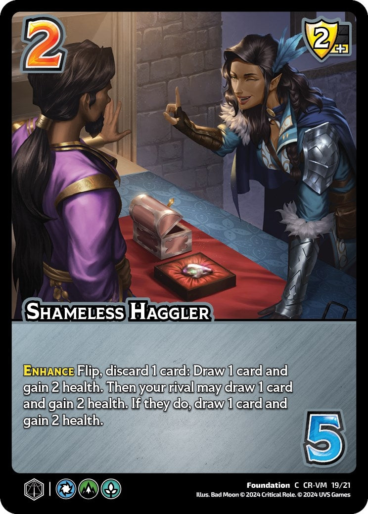 Image for Shameless Haggler (Challenger Series: Vox Machina and Mighty Nein) (CR-VM 19/21) - UniVersus