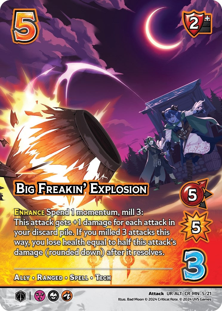 Image for Big Freakin' Explosion (Alternate Art) (Challenger Series: Vox Machina and Mighty Nein) (CR-MN 5/21) - UniVersus