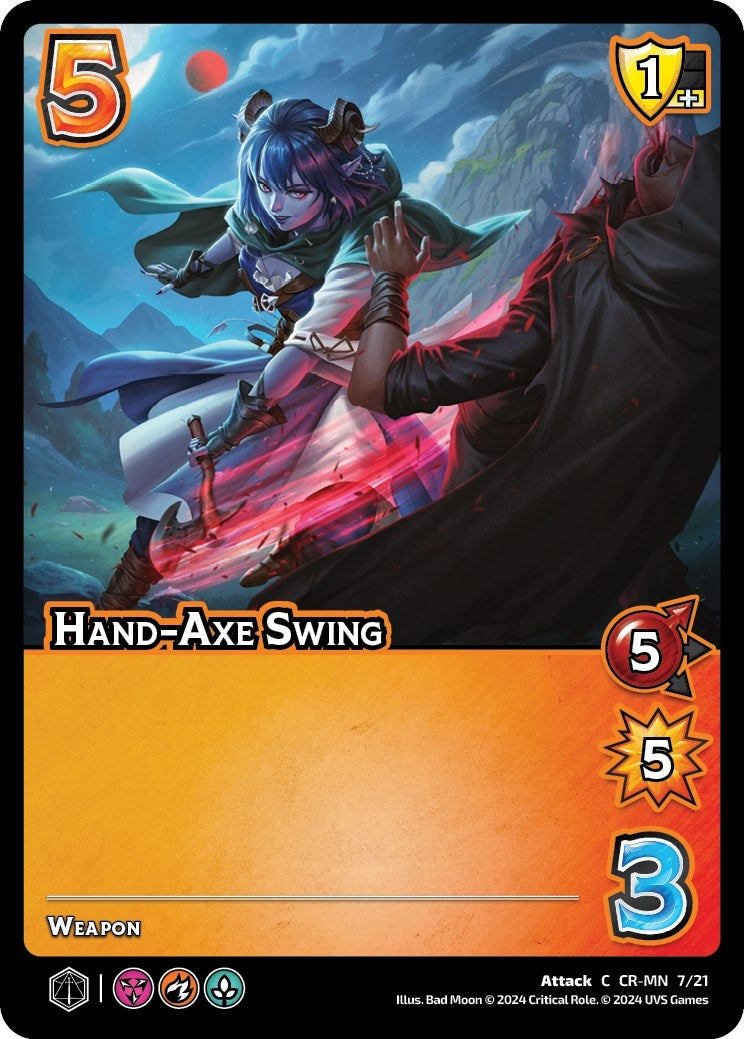 Image for Hand-Axe Swing (Challenger Series: Vox Machina and Mighty Nein) (CR-MN 7/21) - UniVersus