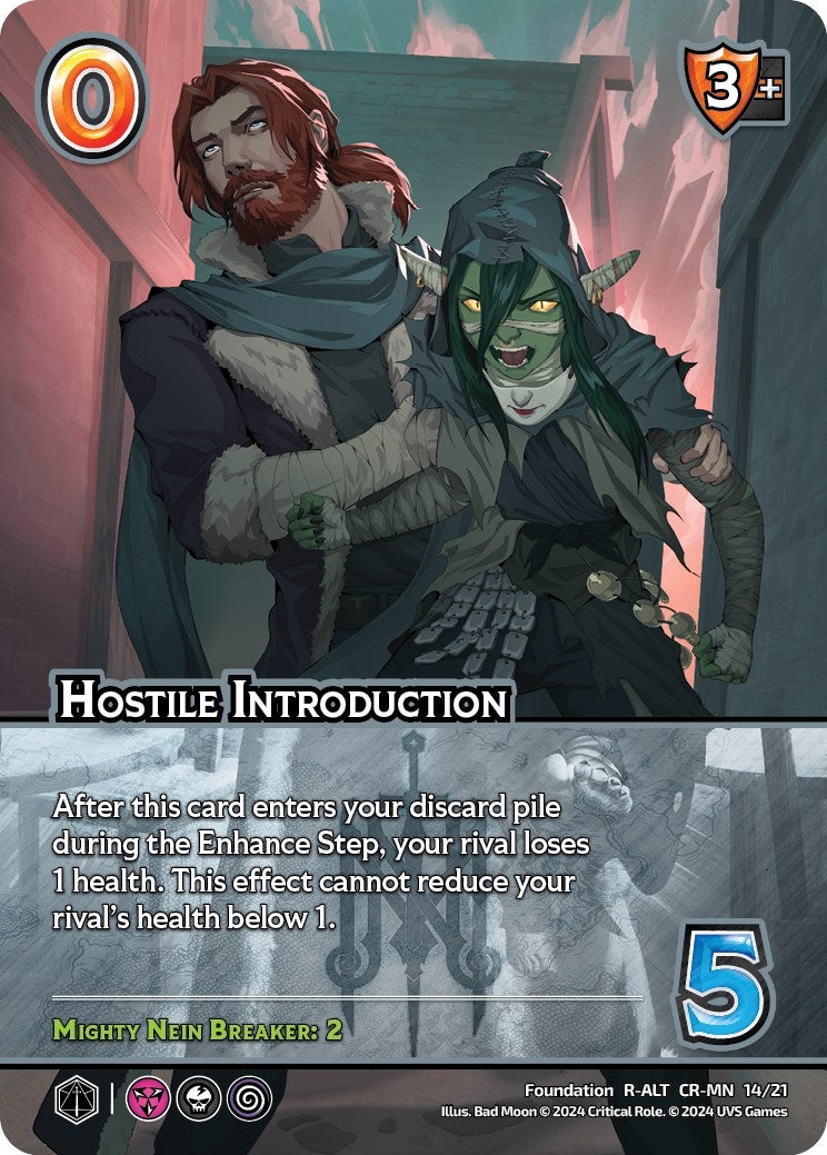 Image for Hostile Introduction (Alternate Art) (Challenger Series: Vox Machina and Mighty Nein) (CR-MN 14/21) - UniVersus