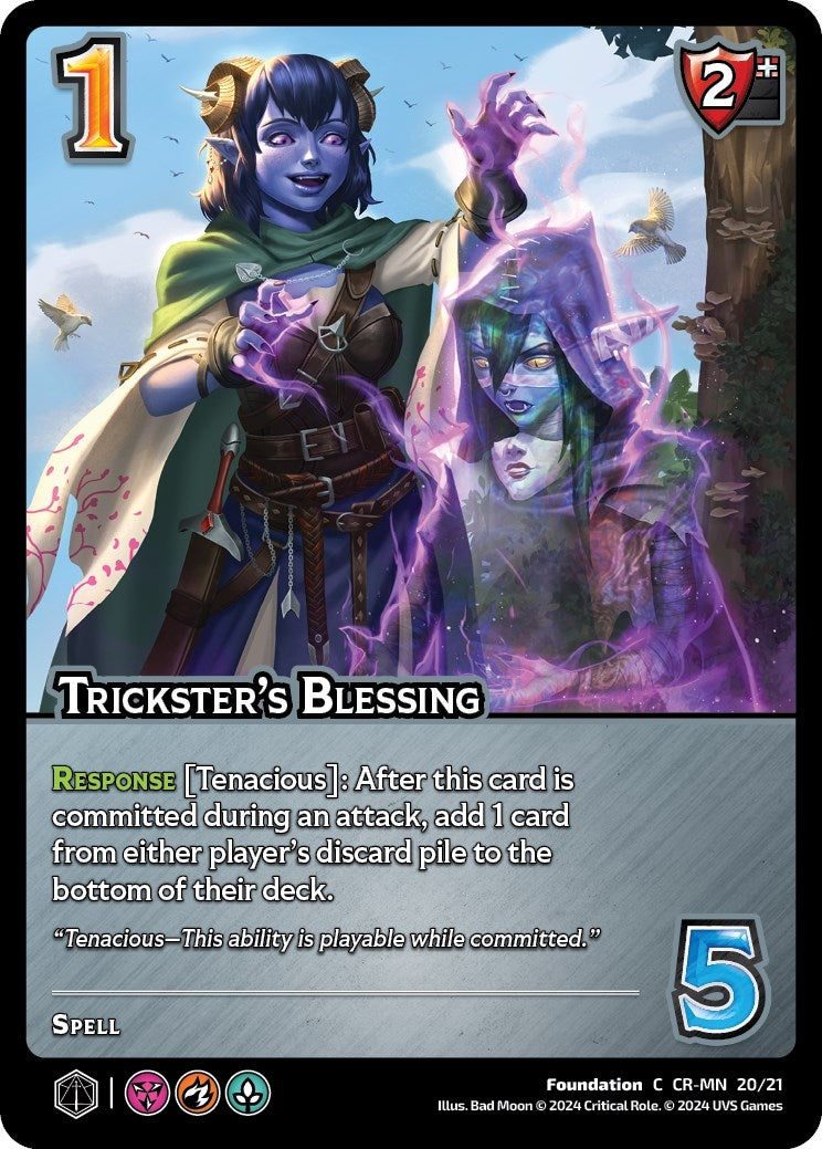 Image for Trickster's Blessing (Challenger Series: Vox Machina and Mighty Nein) (CR-MN 20/21) - UniVersus