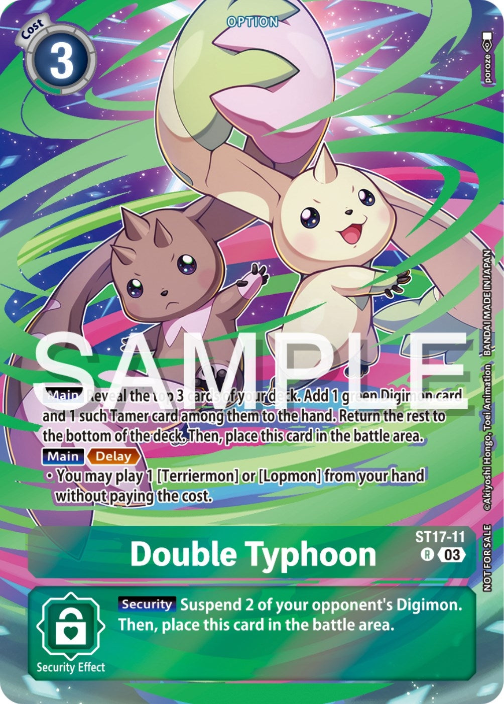 Image for Double Typhoon (Spring Break Event 2024) (ST-17) (ST17-11 R) - Digimon Card Game