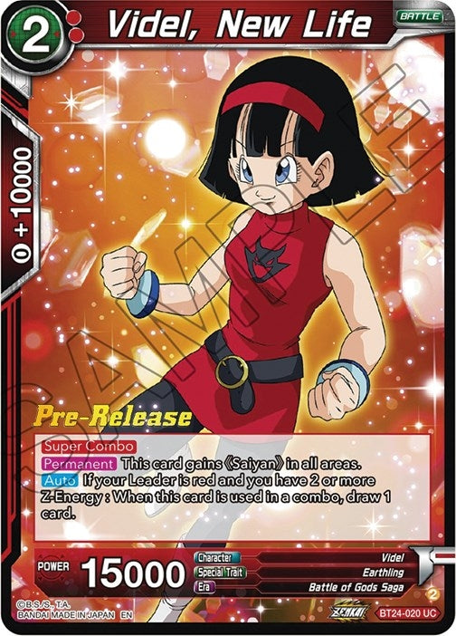 Image for Videl, New Life (Beyond Generations Pre-Release Cards) (BT24-020) - Dragon Ball Super: Masters
