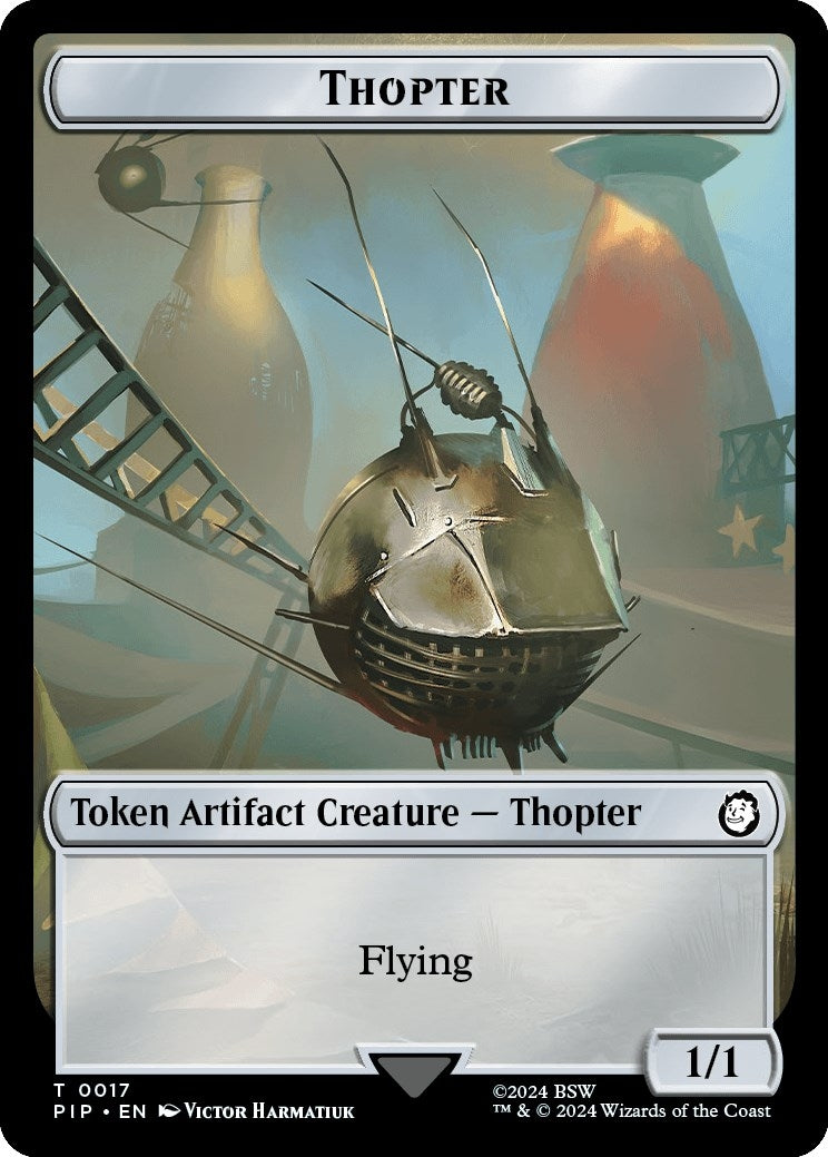 Image for Thopter // Junk Double-Sided Token (Universes Beyond: Fallout) (17 // 15) - Magic: The Gathering