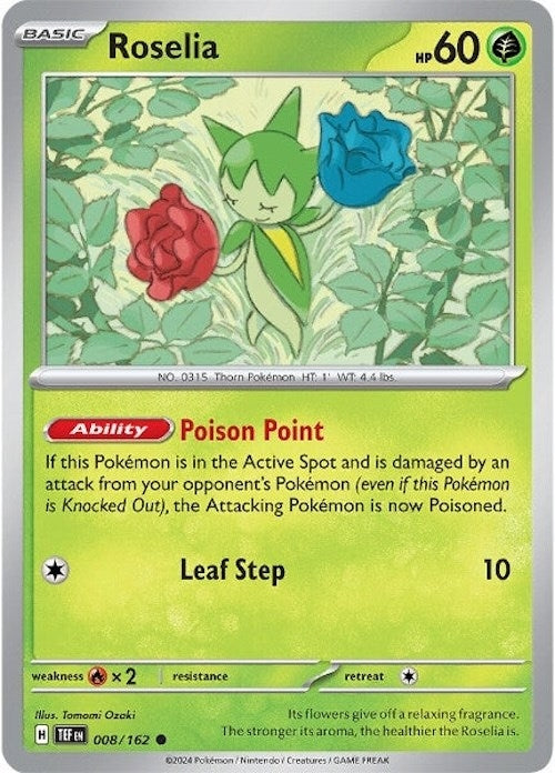 Image for Roselia (SV05: Temporal Forces) (008/162) - Pokemon