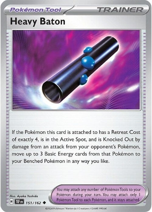 Image for Heavy Baton (SV05: Temporal Forces) (151/162) - Pokemon