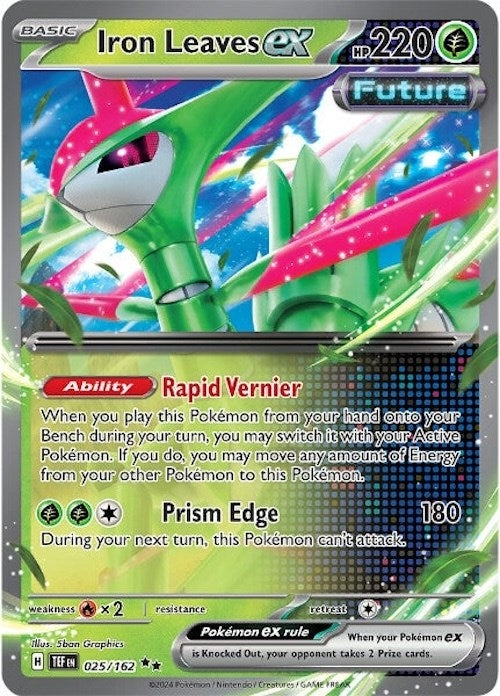 Image for Iron Leaves ex (SV05: Temporal Forces) (025/162) - Pokemon