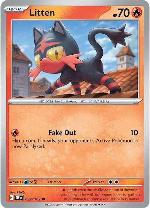 Image for Litten (SV05: Temporal Forces) (032/162) - Pokemon