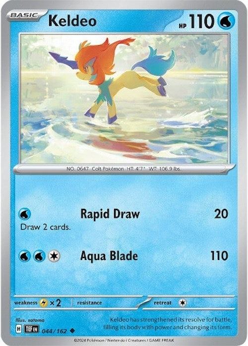 Image for Keldeo (SV05: Temporal Forces) (044/162) - Pokemon