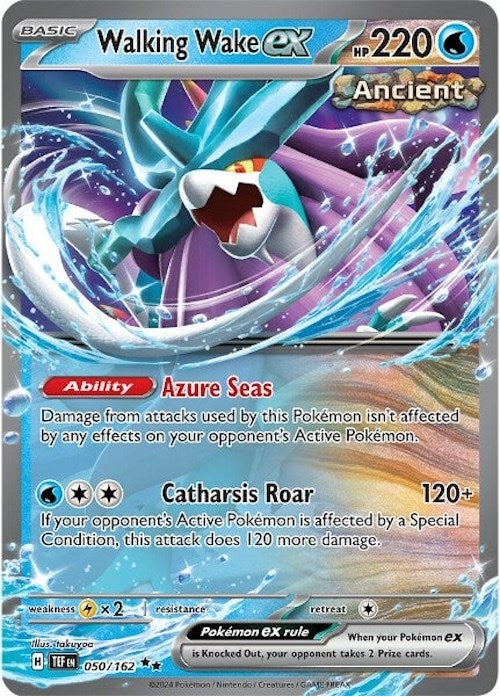 Image for Walking Wake ex (SV05: Temporal Forces) (050/162) - Pokemon