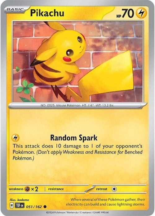 Image for Pikachu (SV05: Temporal Forces) (051/162) - Pokemon