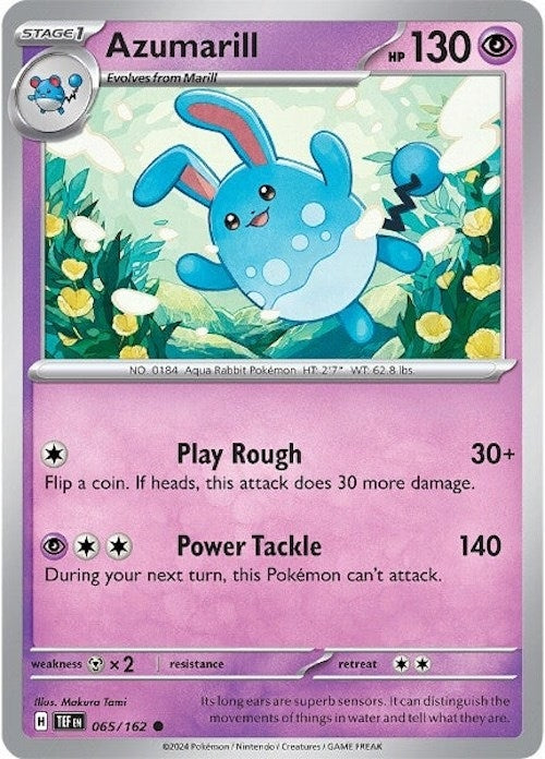 Image for Azumarill (SV05: Temporal Forces) (065/162) - Pokemon