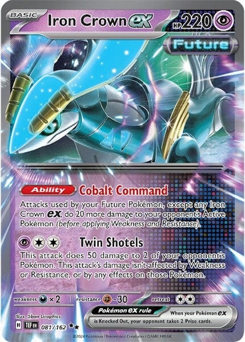 Image for Iron Crown ex (SV05: Temporal Forces) (081/162) - Pokemon