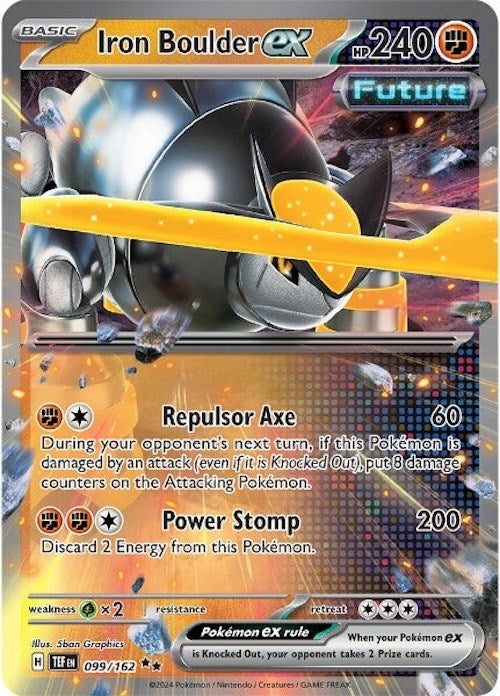 Image for Iron Boulder ex (SV05: Temporal Forces) (099/162) - Pokemon