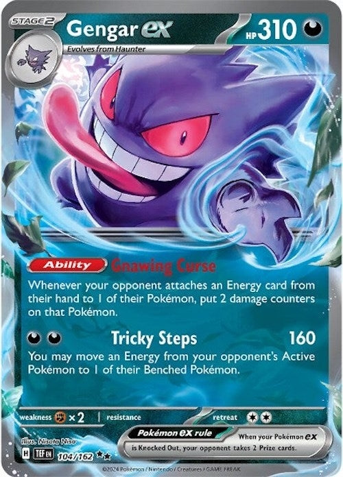 Image for Gengar ex (SV05: Temporal Forces) (104/162) - Pokemon