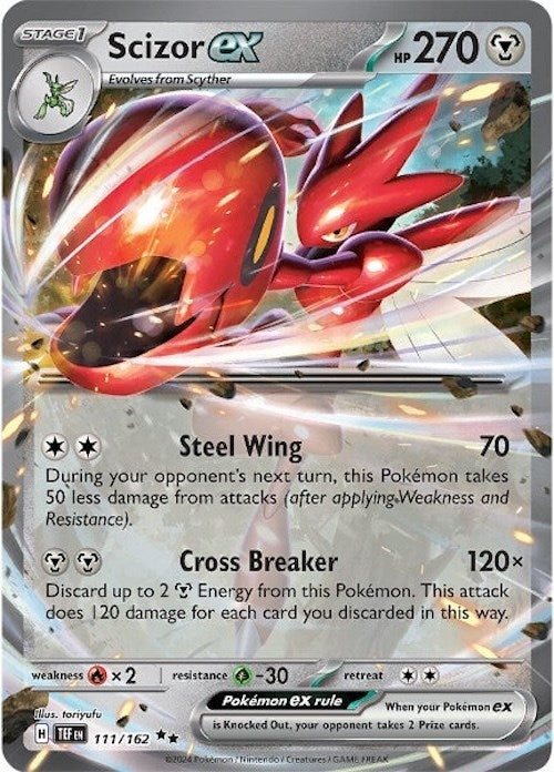 Image for Scizor ex (SV05: Temporal Forces) (111/162) - Pokemon