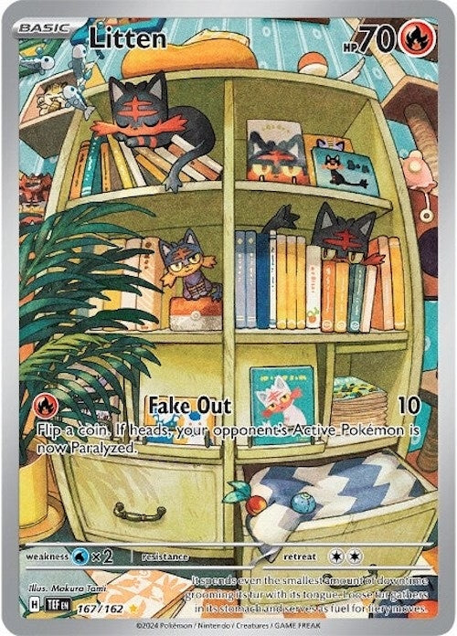 Image for Litten (SV05: Temporal Forces) (167/162) - Pokemon