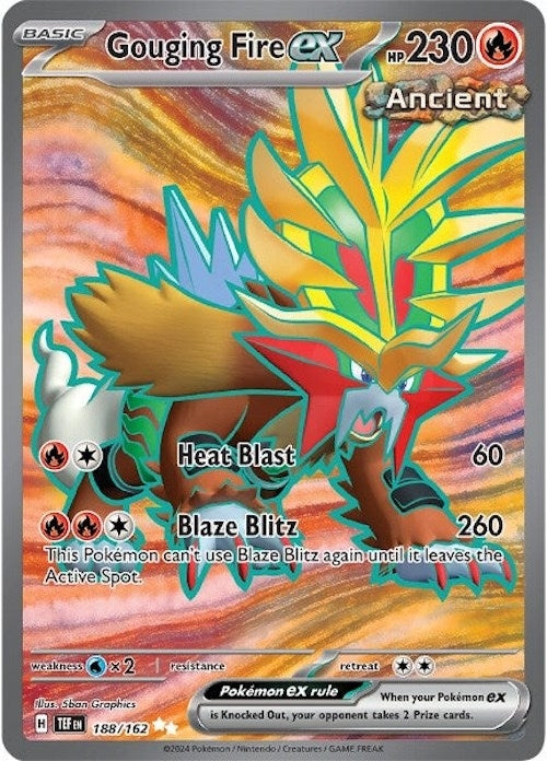 Image for Gouging Fire ex (SV05: Temporal Forces) (188/162) - Pokemon