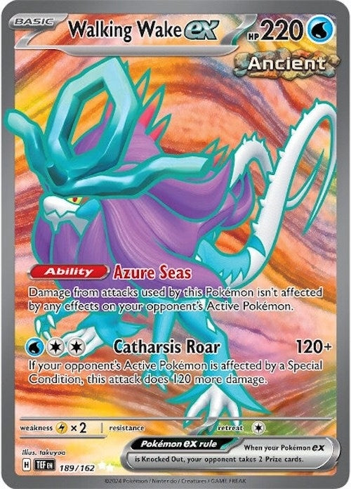 Image for Walking Wake ex (SV05: Temporal Forces) (189/162) - Pokemon