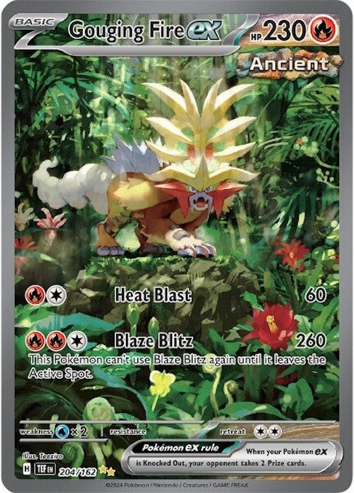 Image for Gouging Fire ex (SV05: Temporal Forces) (204/162) - Pokemon