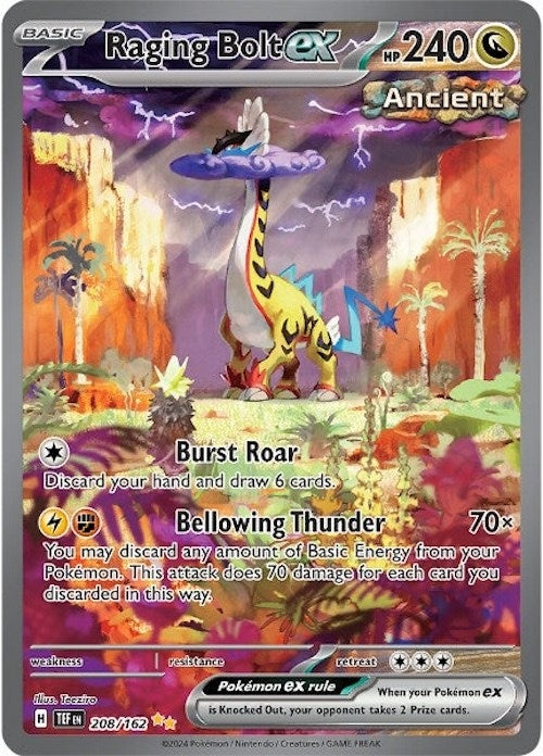 Image for Raging Bolt ex (SV05: Temporal Forces) (208/162) - Pokemon