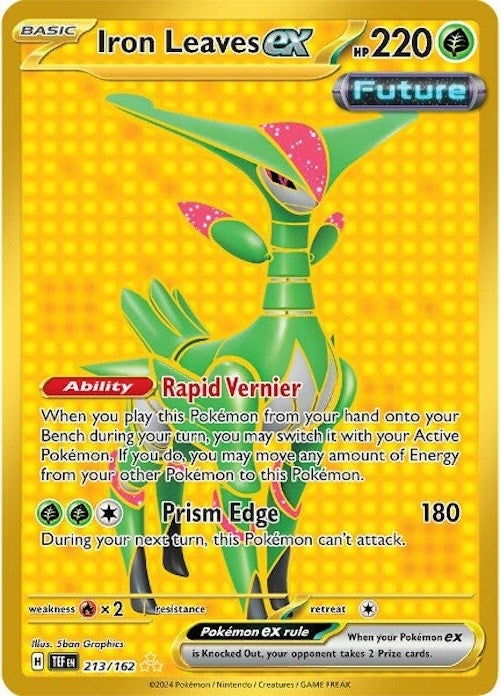 Image for Iron Leaves ex (SV05: Temporal Forces) (213/162) - Pokemon