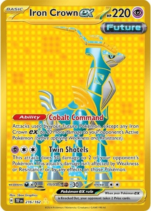 Image for Iron Crown ex (SV05: Temporal Forces) (216/162) - Pokemon