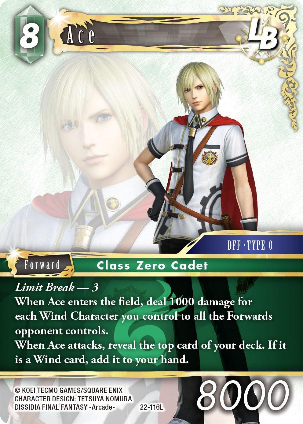 Image for Ace LB (Hidden Hope) (22-116L) - Final Fantasy TCG