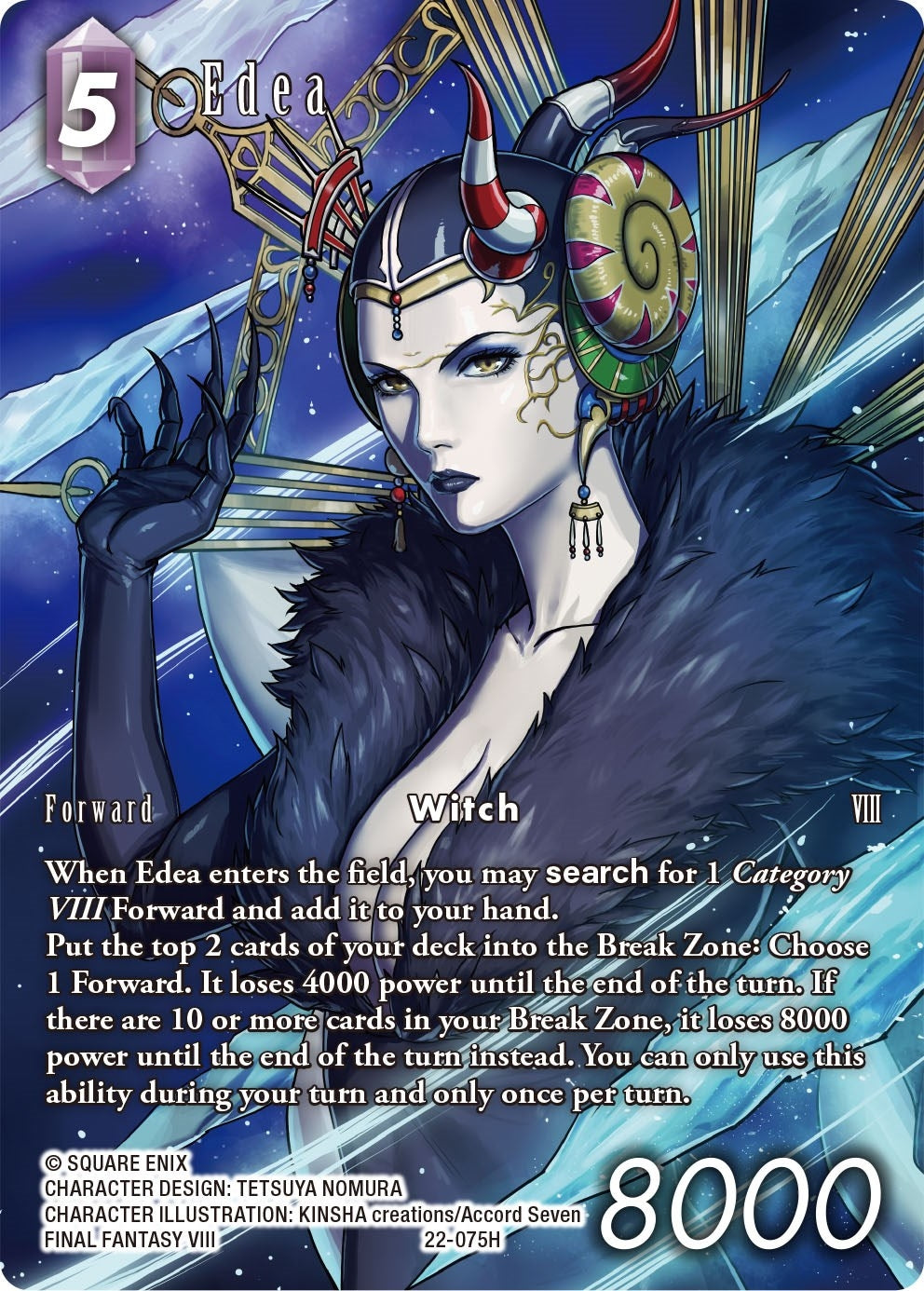 Image for Edea (Full Art) (Hidden Hope) (22-075H) - Final Fantasy TCG