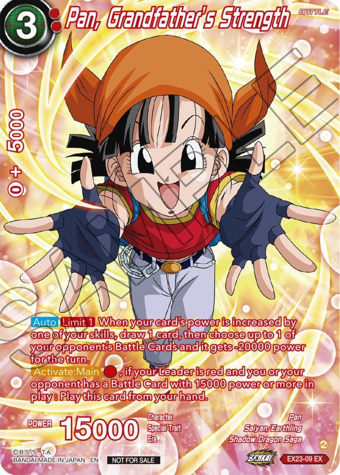 Image for Pan, Grandfather's Strength (Premium Alt-Art Card Set 2024 Vol.1) (Promotion Cards) (EX23-09) - Dragon Ball Super: Masters
