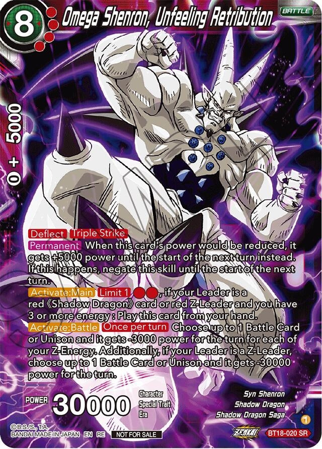 Image for Omega Shenron, Unfeeling Retribution (Deluxe Pack 2024 Vol.1) (Promotion Cards) (BT18-020) - Dragon Ball Super: Masters