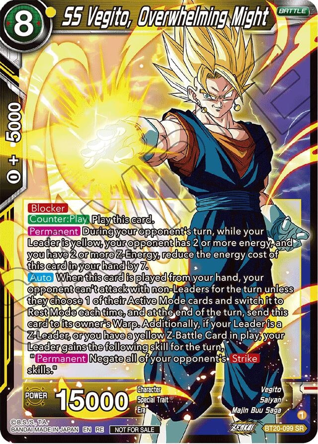 Image for SS Vegito, Overwhelming Might (Deluxe Pack 2024 Vol.1) (Promotion Cards) (BT20-099) - Dragon Ball Super: Masters