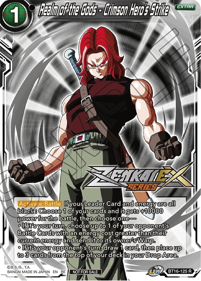 Image for Realm of the Gods - Crimson Hero's Strike (Event Pack 14) (Promotion Cards) (BT16-125) - Dragon Ball Super: Masters