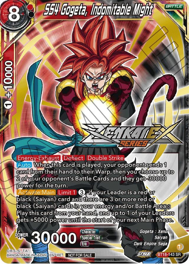 Image for SS4 Gogeta, Indomitable Might (Event Pack 14) (Promotion Cards) (BT18-143) - Dragon Ball Super: Masters