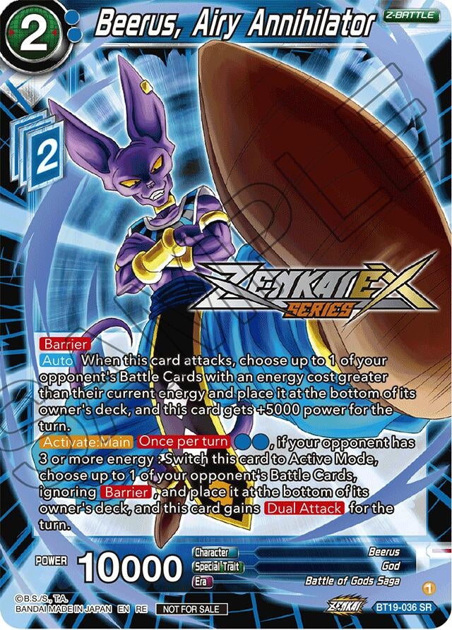 Image for Beerus, Airy Annihilator (Event Pack 14) (Promotion Cards) (BT19-036) - Dragon Ball Super: Masters