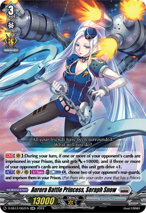 Image for Aurora Battle Princess, Seraph Snow (D-SS12: Triple Drive Booster) (D-SS12/062EN) - Cardfight Vanguard