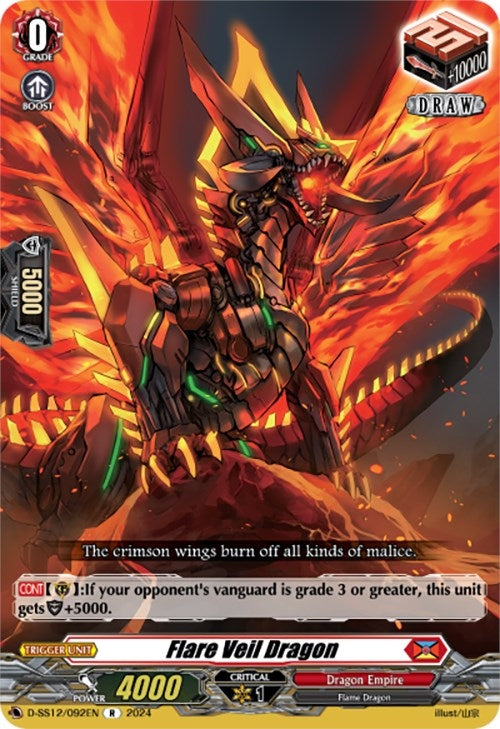 Image for Flare Veil Dragon (D-SS12: Triple Drive Booster) (D-SS12/092EN) - Cardfight Vanguard