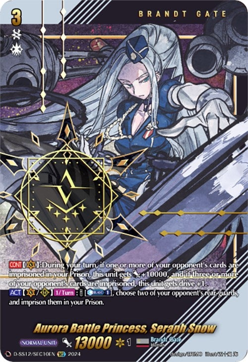 Image for Aurora Battle Princess, Seraph Snow (SEC) (D-SS12: Triple Drive Booster) (D-SS12/SEC10EN) - Cardfight Vanguard