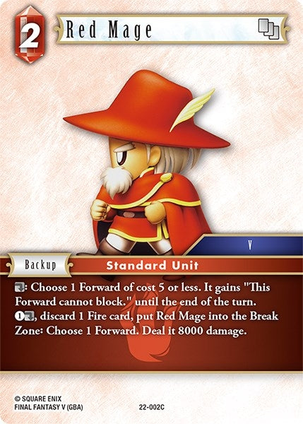 Image for Red Mage (Hidden Hope) (22-002C) - Final Fantasy TCG