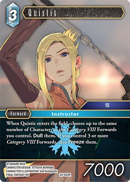 Image for Quistis (Hidden Hope) (22-022R) - Final Fantasy TCG