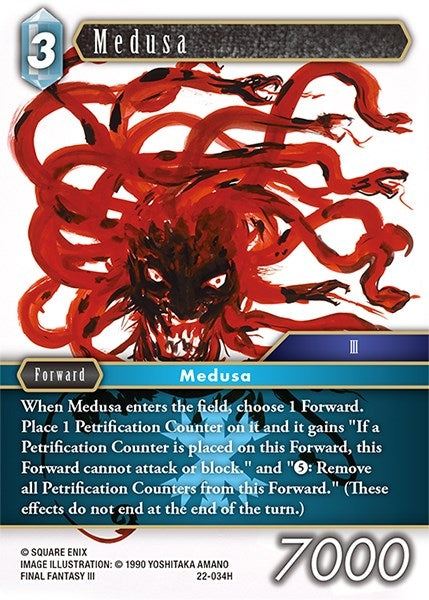 Image for Medusa (Hidden Hope) (22-034H) - Final Fantasy TCG
