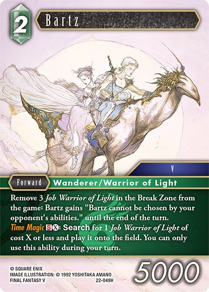 Image for Bartz (Hidden Hope) (22-049H) - Final Fantasy TCG