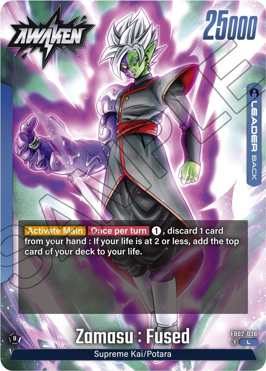 Image for Zamasu : Fused - FB02-036 (Blazing Aura) (FB02-036) - Dragon Ball Super: Fusion World