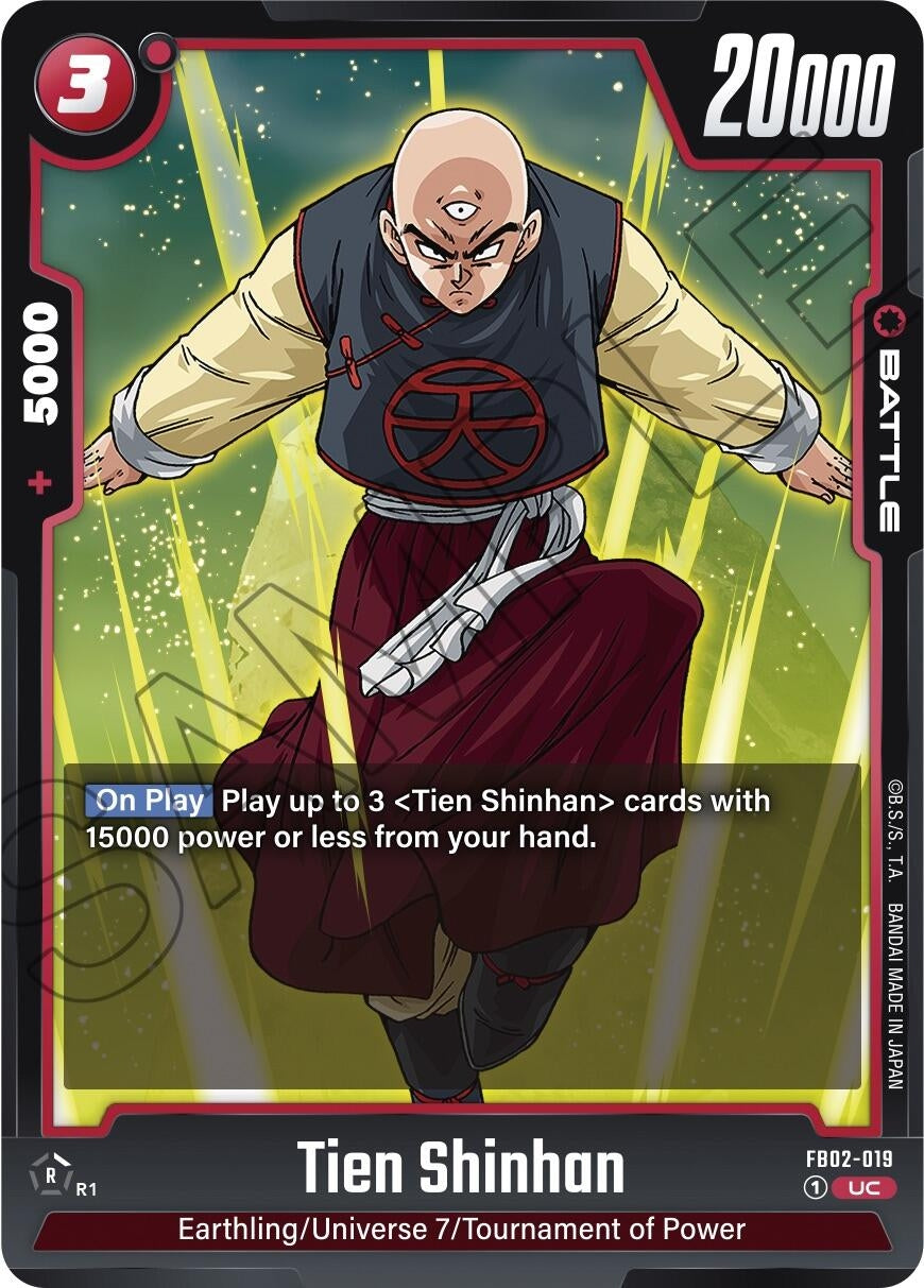 Image for Tien Shinhan - FB02-019 (Blazing Aura) (FB02-019) - Dragon Ball Super: Fusion World
