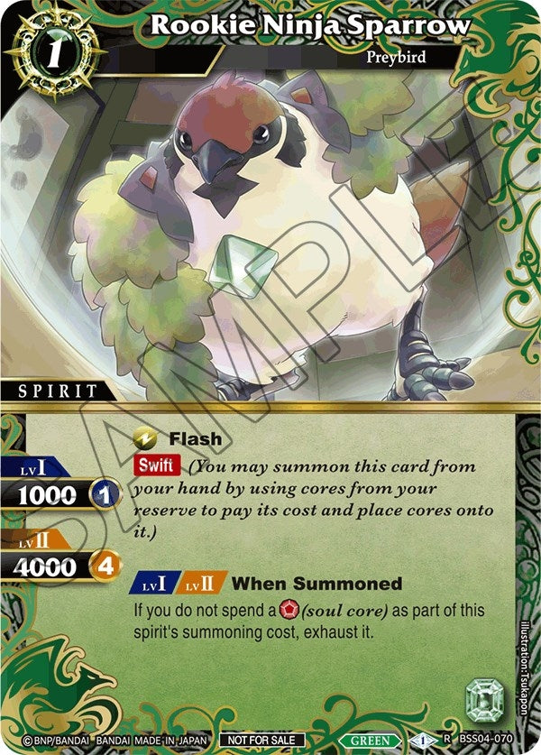 Image for Rookie Ninja Sparrow (Event Pack 2024 Vol. 1) (Launch & Event Promos) (BSS04-070) - Battle Spirits Saga