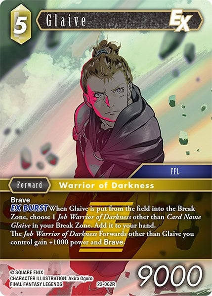 Image for Glaive EX (Hidden Hope) (22-062R) - Final Fantasy TCG