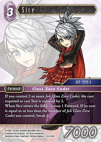 Image for Sice (Hidden Hope) (22-078C) - Final Fantasy TCG