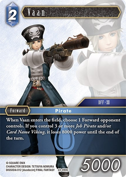 Image for Vaan (Hidden Hope) (22-094C) - Final Fantasy TCG